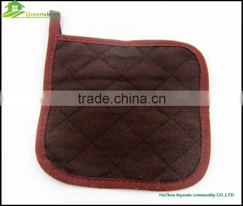 promotion customized white printed polyester kitchen thick pot holder