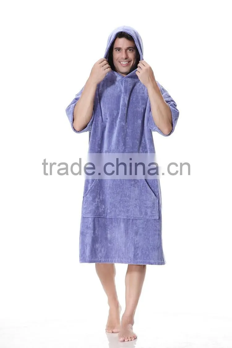 100% cotton beach hooded towel ponchos pattern for adult
