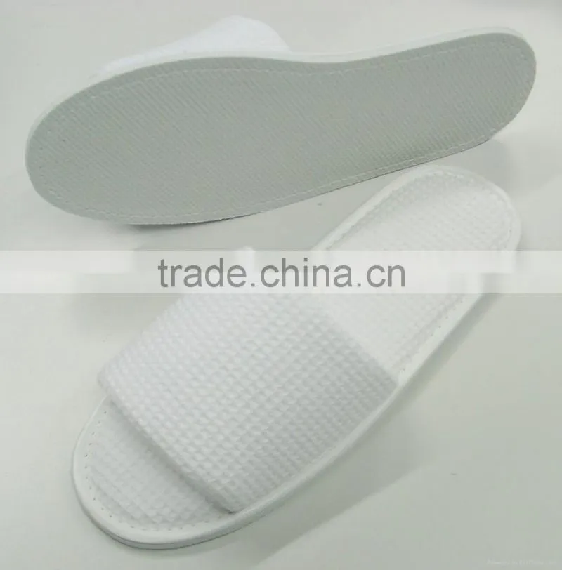 winter warm washable hotel slipper made by waffle thick sponge eva sole slipper