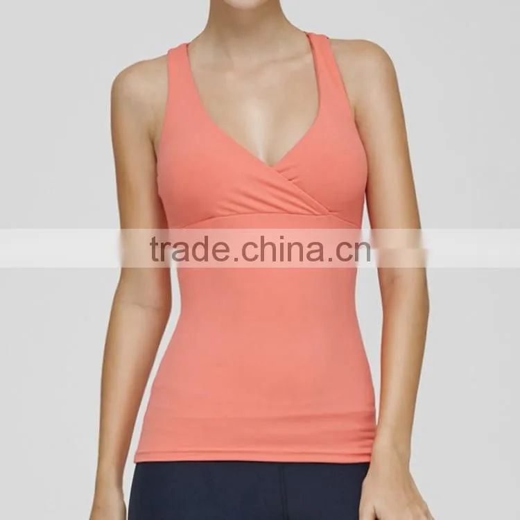 Green fitness gym vest lightweight racerback spaghetti strap cami yoga tank top women