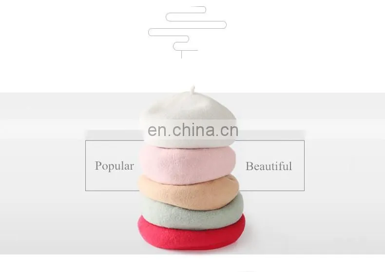 High Quality Wholesale Ladies Wool Felt Berets