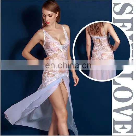 2016 Fashion Night Dress Women Deep V Pajamas Sleepwear Shirts night dress