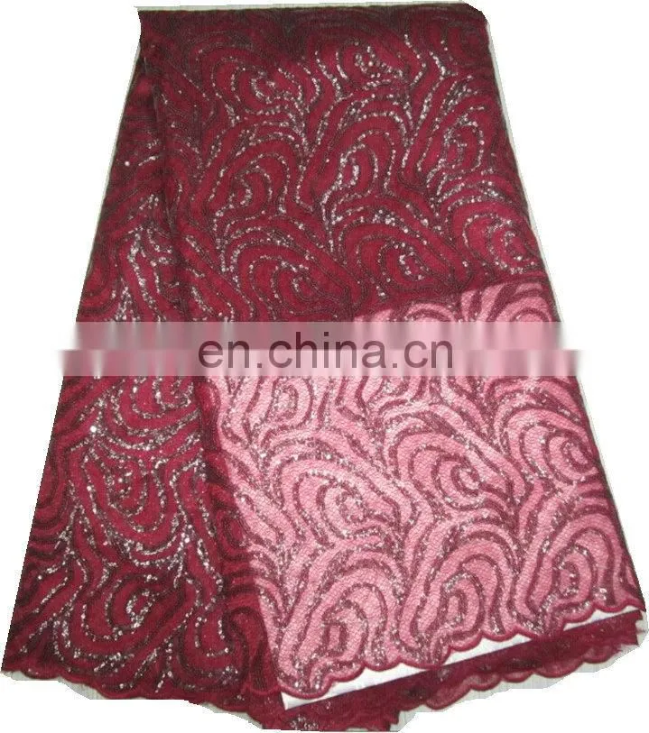 high quality african french lace/organza lace/sequin lace (FL534)