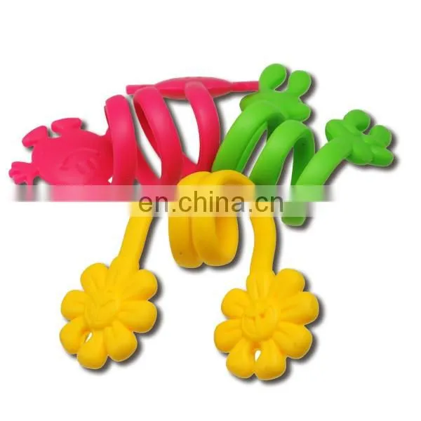 Open design silicone cable holder