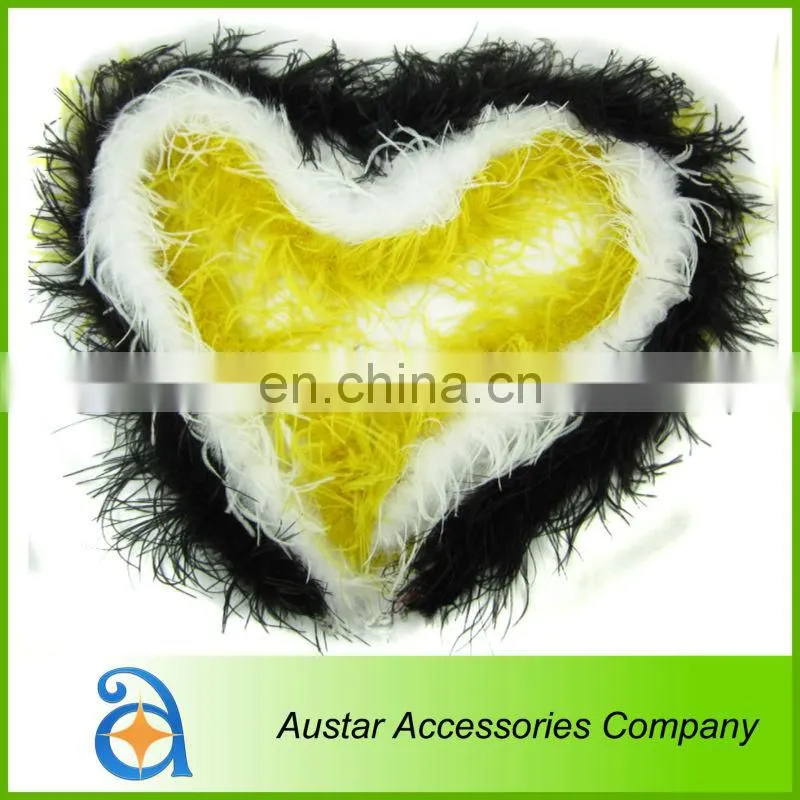 Cheap red single row Ostrich Feather Boa For decoration