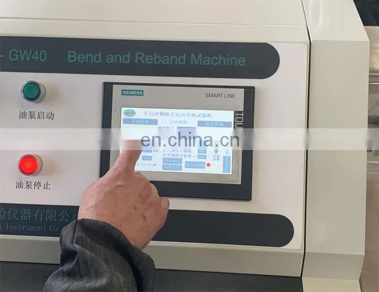 Fully automatic 90 Degree bending rebend test for mild steel machine