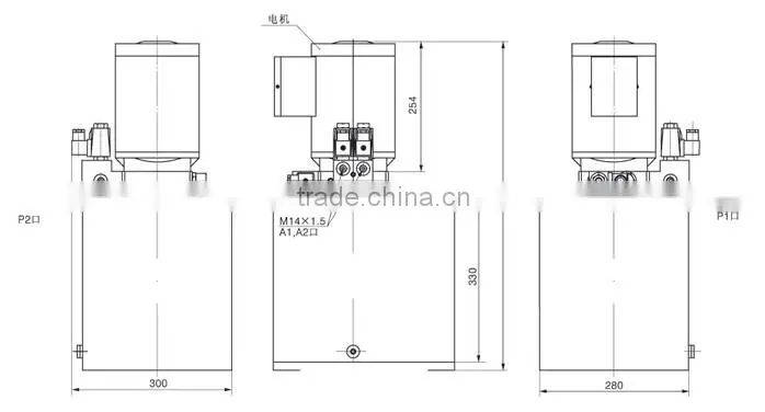 Power Units For Double-scissors Lift,hydraulic power pack for car scissor lift