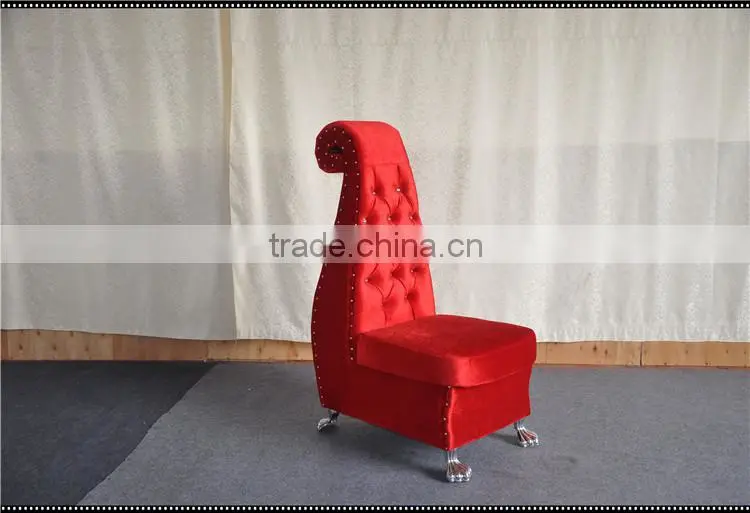 Hotel single sofa chair/armchair with ottoman with stool