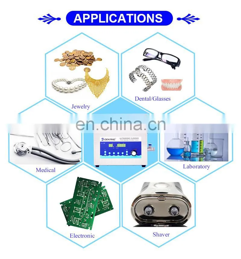 Best Dental 6.5L Ultrasonic Cleaner Disinfection of False Teeth Quick Cleaning
