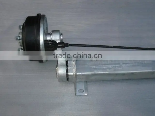 1.8t rubber torsion axle with mechanical brake