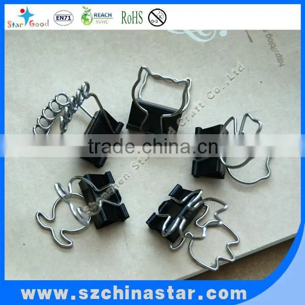 colorful butterfly shape paper clip with PET box