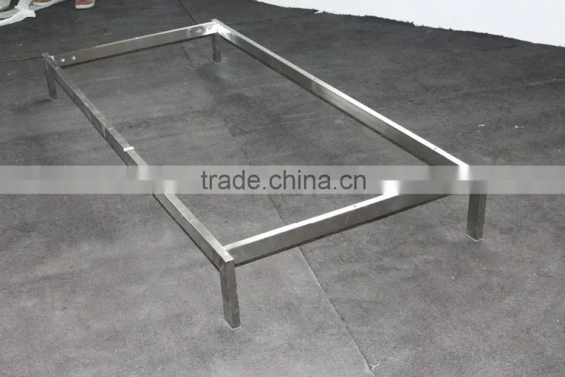 8039 stainless steel 3 seat office sofa metal frame