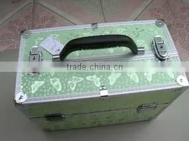 2015 new design Aluminum tattoo kit case, Aluminum Cosmetics case , makeup case with mirror and lock