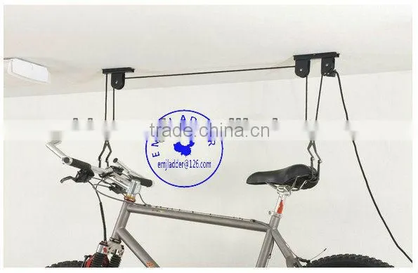 Bicycle Cycle Bike Storage Lift Ceiling Roof Mount Pulley Hoist Garage Shed Rack