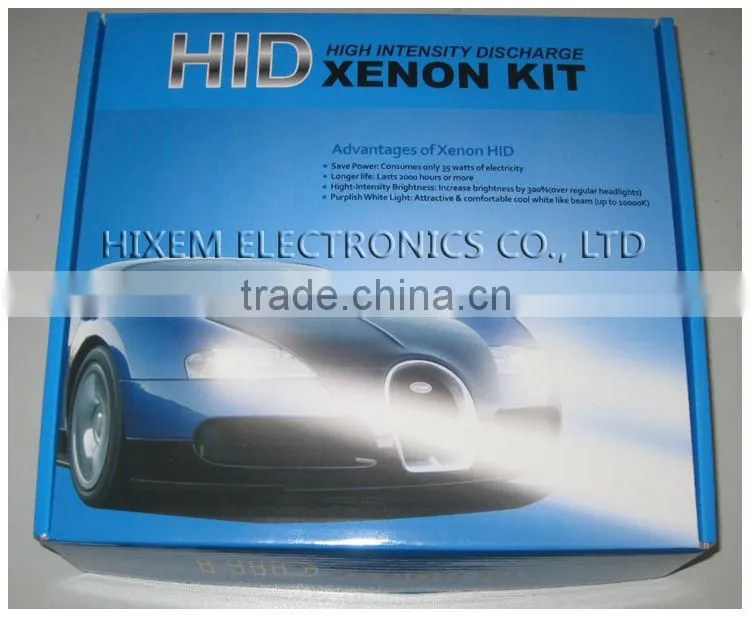 Xenon HID kits,HID conversion kits with CANBUS slim HID ballast HX35-F3312V 35W, compatible with New For H1 H4 H7 9005 9006 9007