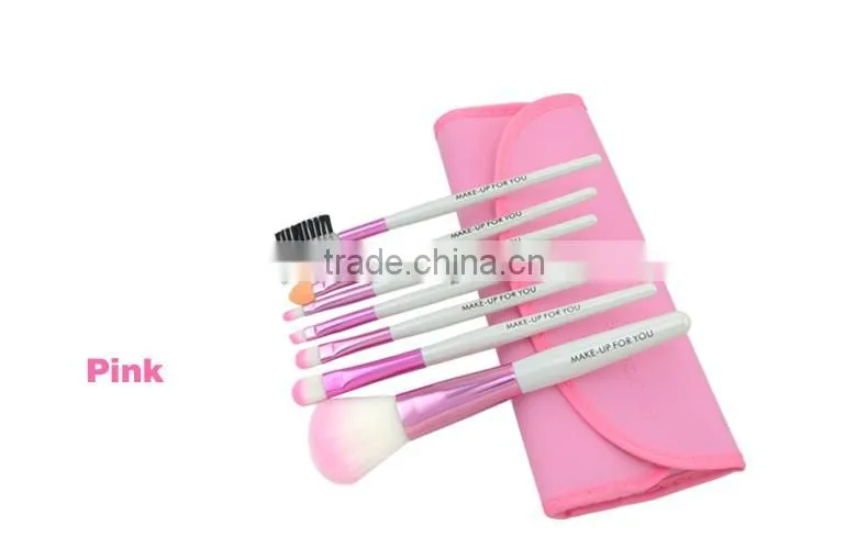 7pcs brush sets makeup with brush bag