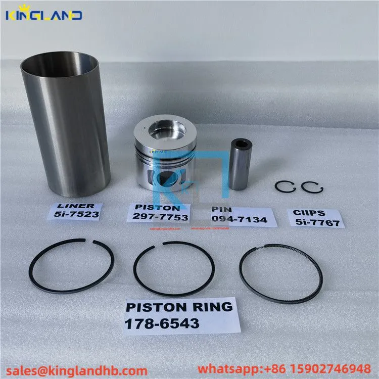 CAT 3066 Liner 5i-7523 piston 297-7753 pin 094-7134 clips 5i-7767 rings 178-6543 (11)