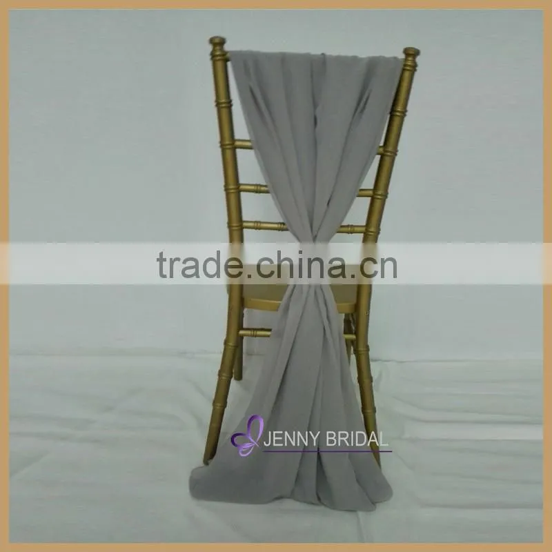 SH043J hotsale and popular chiffon blush chair sashes