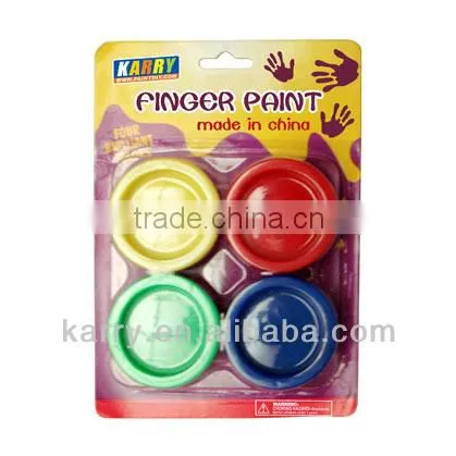 Four Colors Hot Item Non-toxic Finger Paint Set With Blister Packing