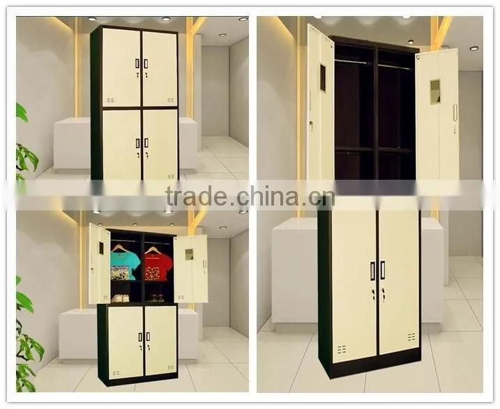Factory Direct Price Half Height 4 Door Steel Material Office Use Locker