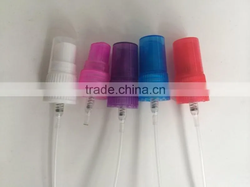 18mm plastic pump sprayer with cap, plastic spray for perfume bottle
