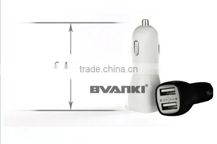 new products Power Drive 12W 2.4A Duckbill Dual Port USB Car Charger Fast Charger With PowerIQ Technology For iPhone For Samsung