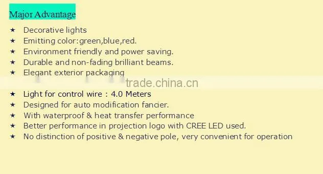 battery led logo car door shadow projector light led door courtesy ghost light with any car logo