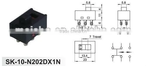 ON OFF mini moulded case circuit breaker