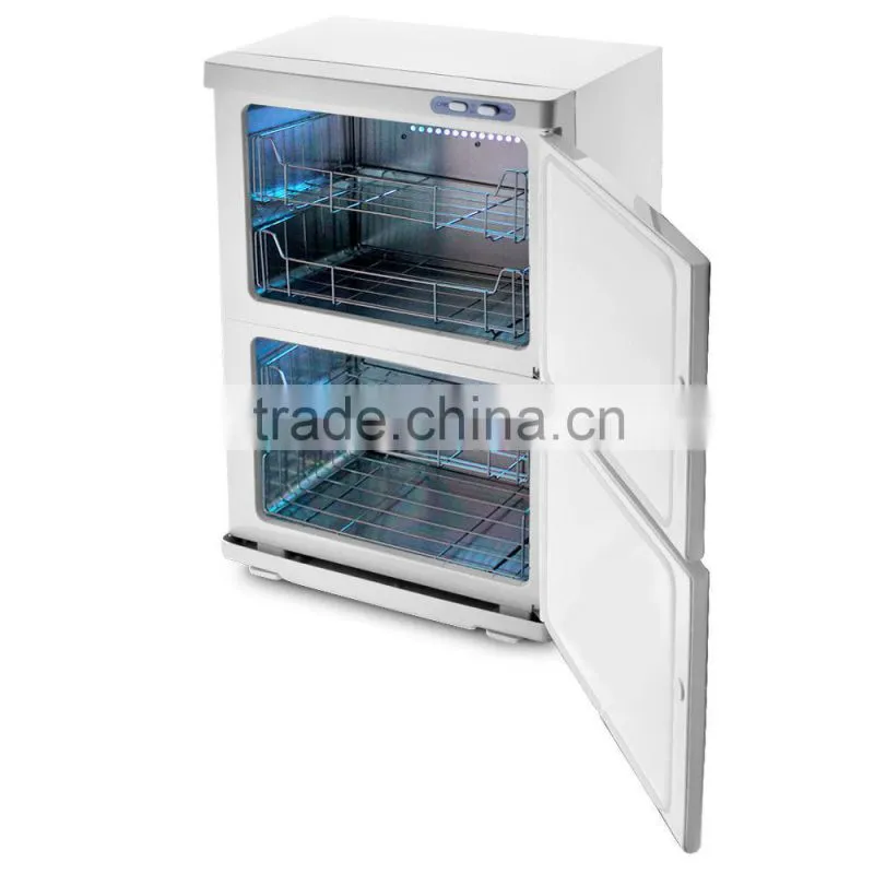 VY-46A Double-layers wet towel warmer for beauty salon cabinet uesd UV light terilizer