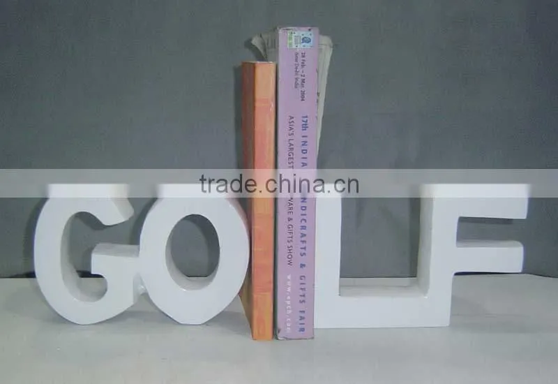 Aluminum Love bookend, Library Bookend, Decorative Bookends