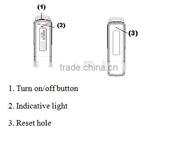 MINI USB drive camera u-disk camera 2 in 1 Mini 4GB USB Digital Audio Voice Recorder Dictaphone Flash Drive Disk WAV Format