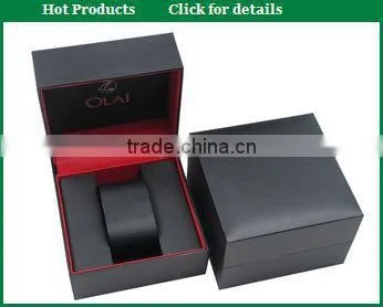 Promotional high quality men leatherette paper watch gift box