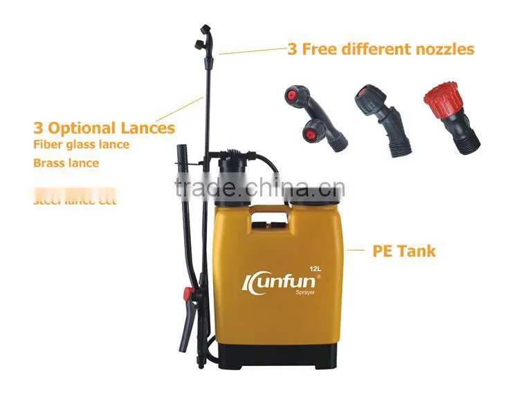 12L Battery Knapsack agricultural hand pressure power sprayer pump