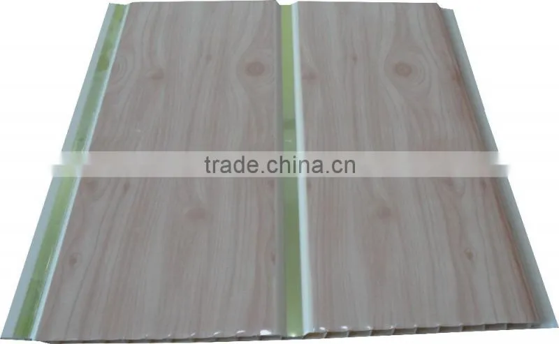 10'' width new style trinidad pvc ceiling panel & wall panel with sivler strip,middle groove G130