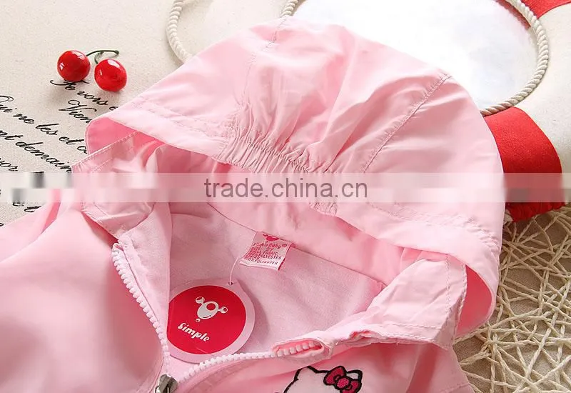 Newest Girls Children Style Coats For sweet girl kids cute cat coat