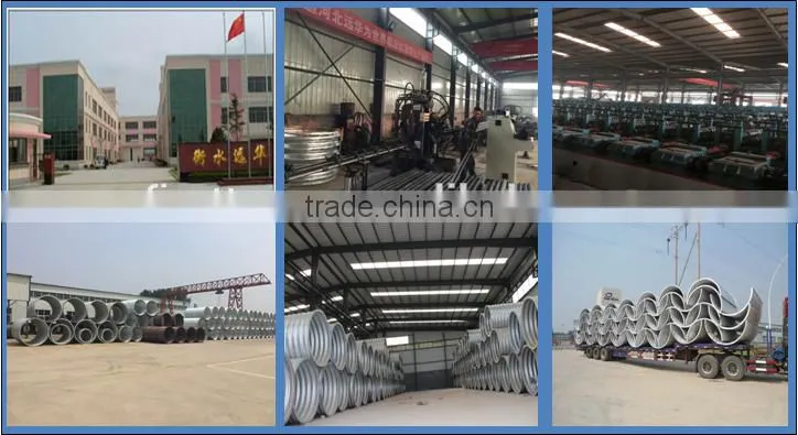 corrugated steel culvert pipes for Temporary Road and bridges