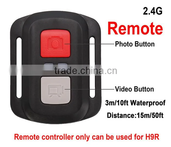 Portable mini full HD 1080p WiFi outdoor waterproof sport camera with remote control bracelet