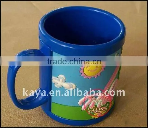 Custom ABS custom 3d cups with pvc cover
