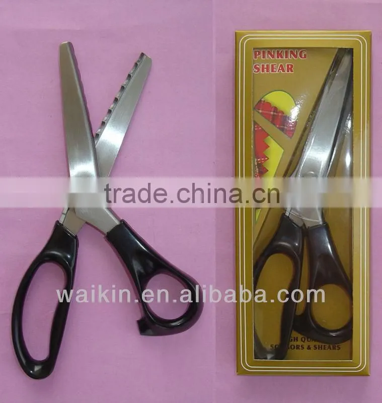 8.5''Soft Grip Pinking Cloth Scissors