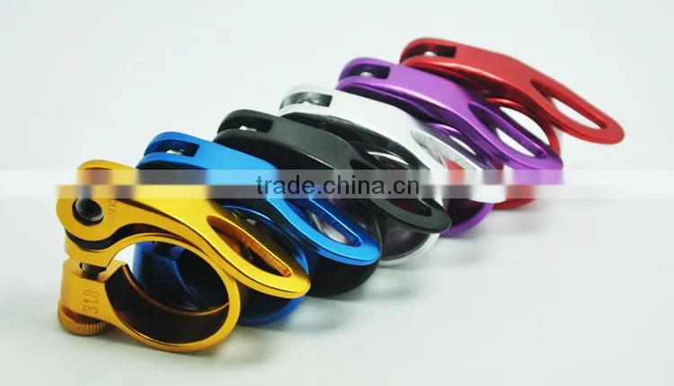 6061 aluminum quick release 28.6/30.2/31.8/34.9/38.5 bicycle aluminum seat post clamps