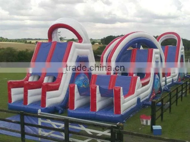 Commercial used inflatable obstacle course for sale