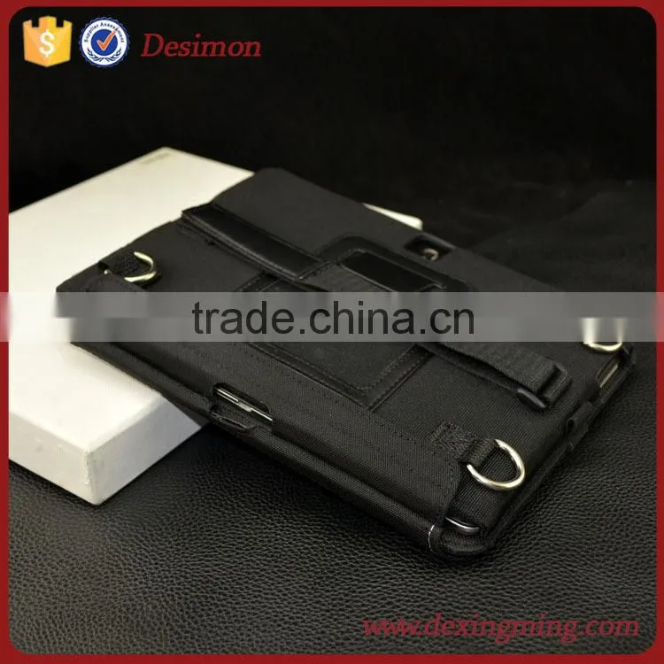 2015 brand desimon handheld cordura fabric tablet case for lenovo a5000 with neck strap/lanyard