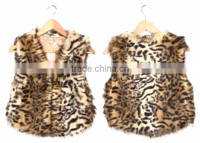 High Quality Leopard Pattern Women Sleeveless Vest