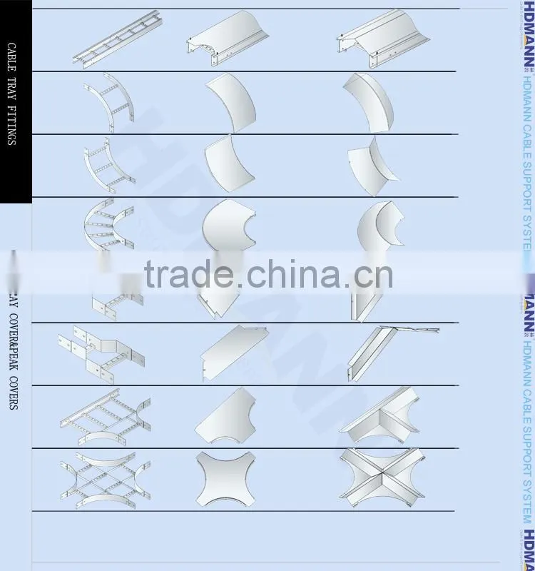 Standard size Electrical Polished Stainless Steel Cable tray Ladder