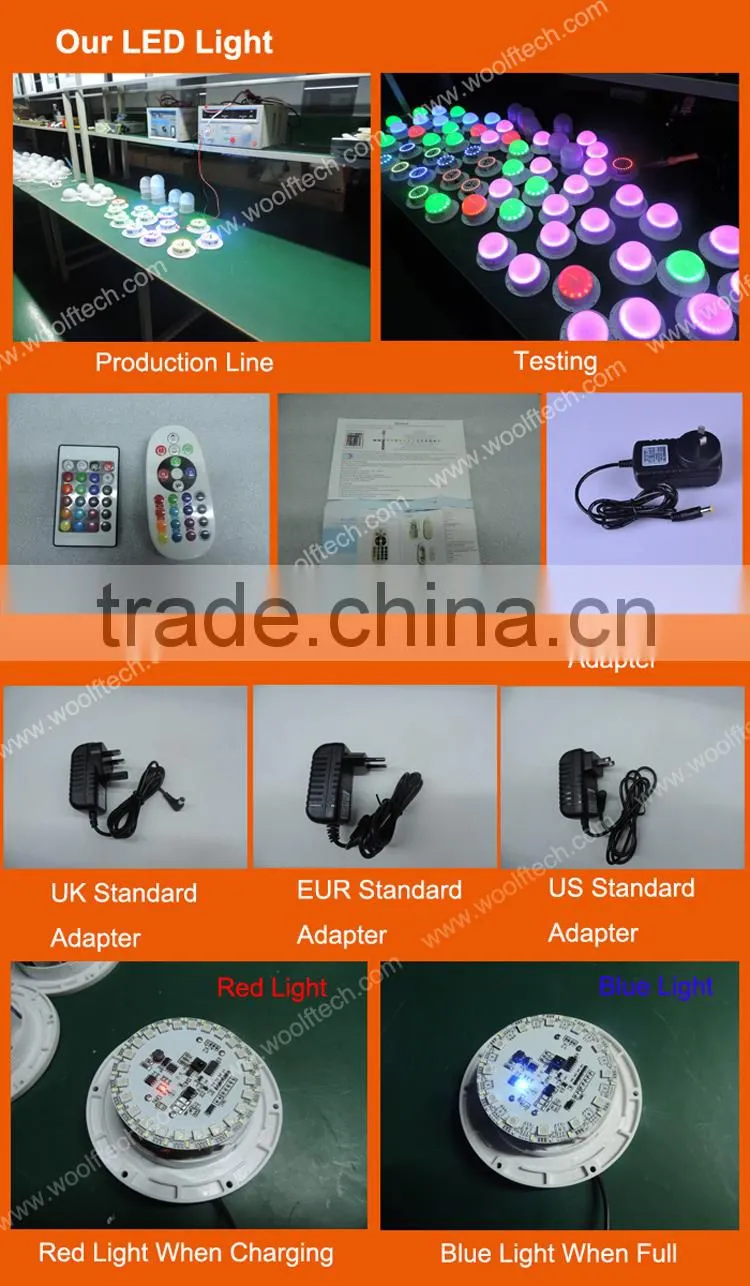 Wonderful Glowing Outdoor Swimming Pool and Garden Used Rechargeable Colouful Waterproof LED Light Up Ball