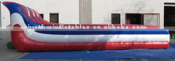 hot sale three lane inflatable bungee running game,interactive game