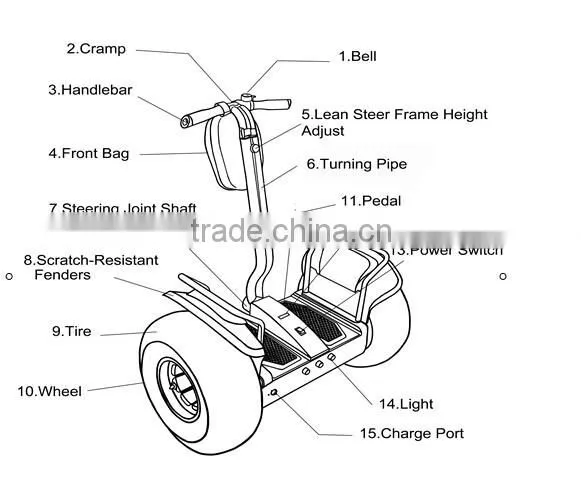 Personal electric transportation scooter 72v electric personal transporter