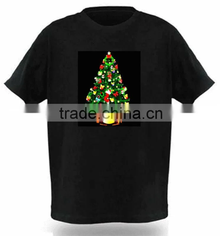 EL t-shirt for Christmas,el Christmas tree T-shirt
