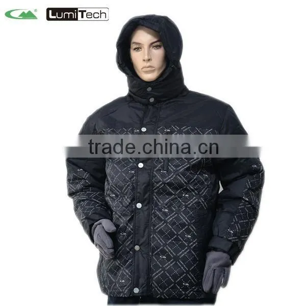 Men's Reflective Winter Down Coat