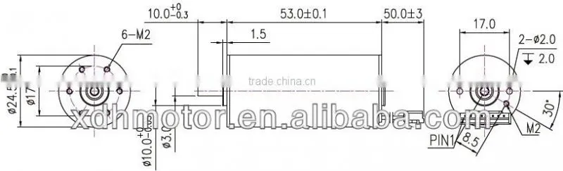 24mm dc brushless motor ironless motor